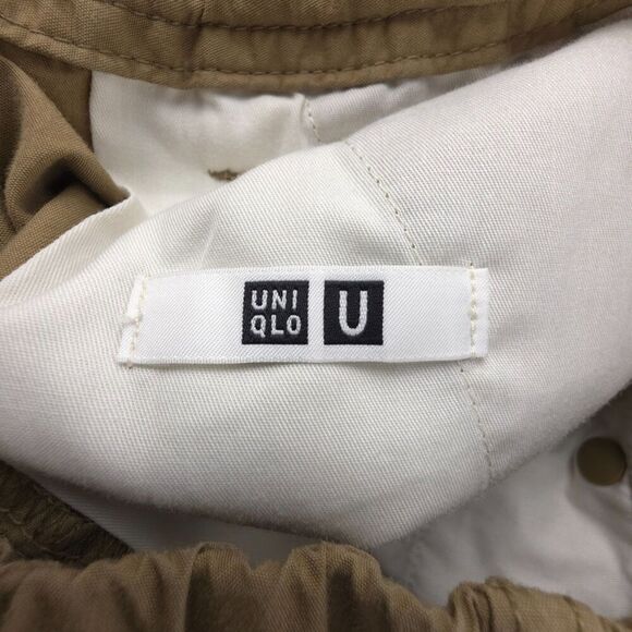 NEW Uniqlo U Wide Parachute Cargo Pants Army Military Khaki Minimal Gorpcore Y2k - Picture 2 of 7